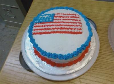 Flag cake